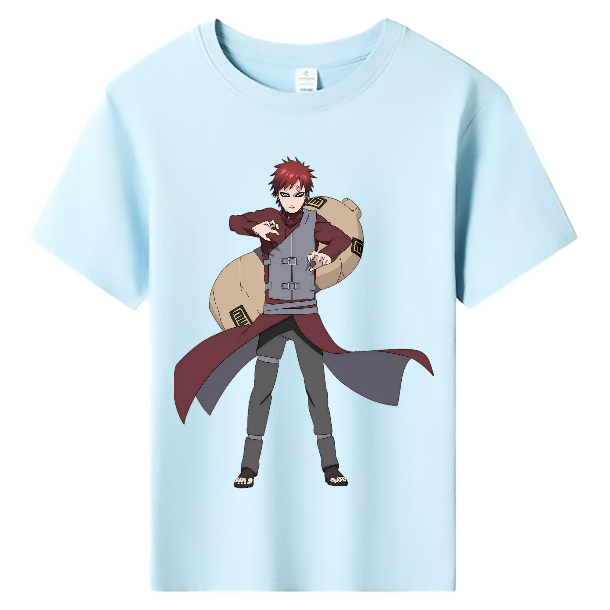 （画像用） NARUTO -ナルト- ガアラ Gaara 綿100％キッズTシャツ（フロントプリント）